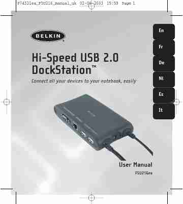 Belkin Laptop Docking Station F5U216-page_pdf